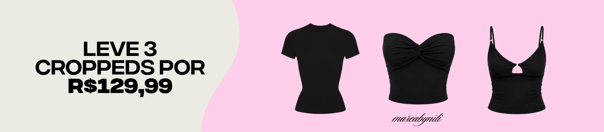 COMBO 3 CROPPEDS POR 129,99