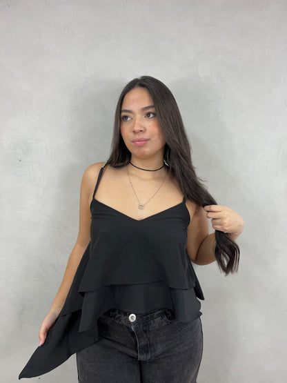 Cropped bata babados Rússia