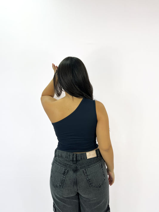 Cropped uma alça Miami