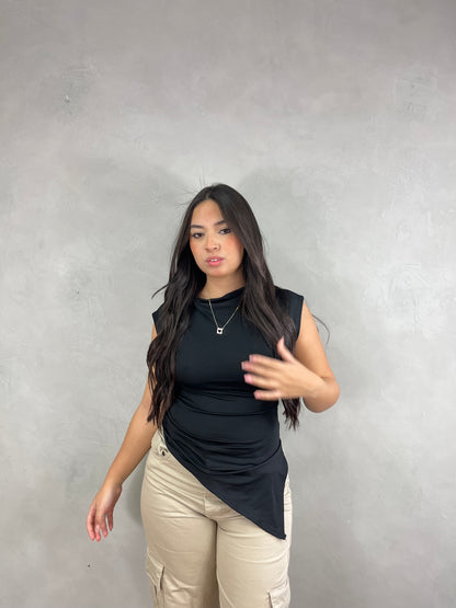 Blusa assimétrica Holanda