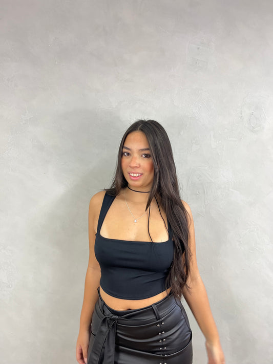 Cropped decote quadrado Grécia