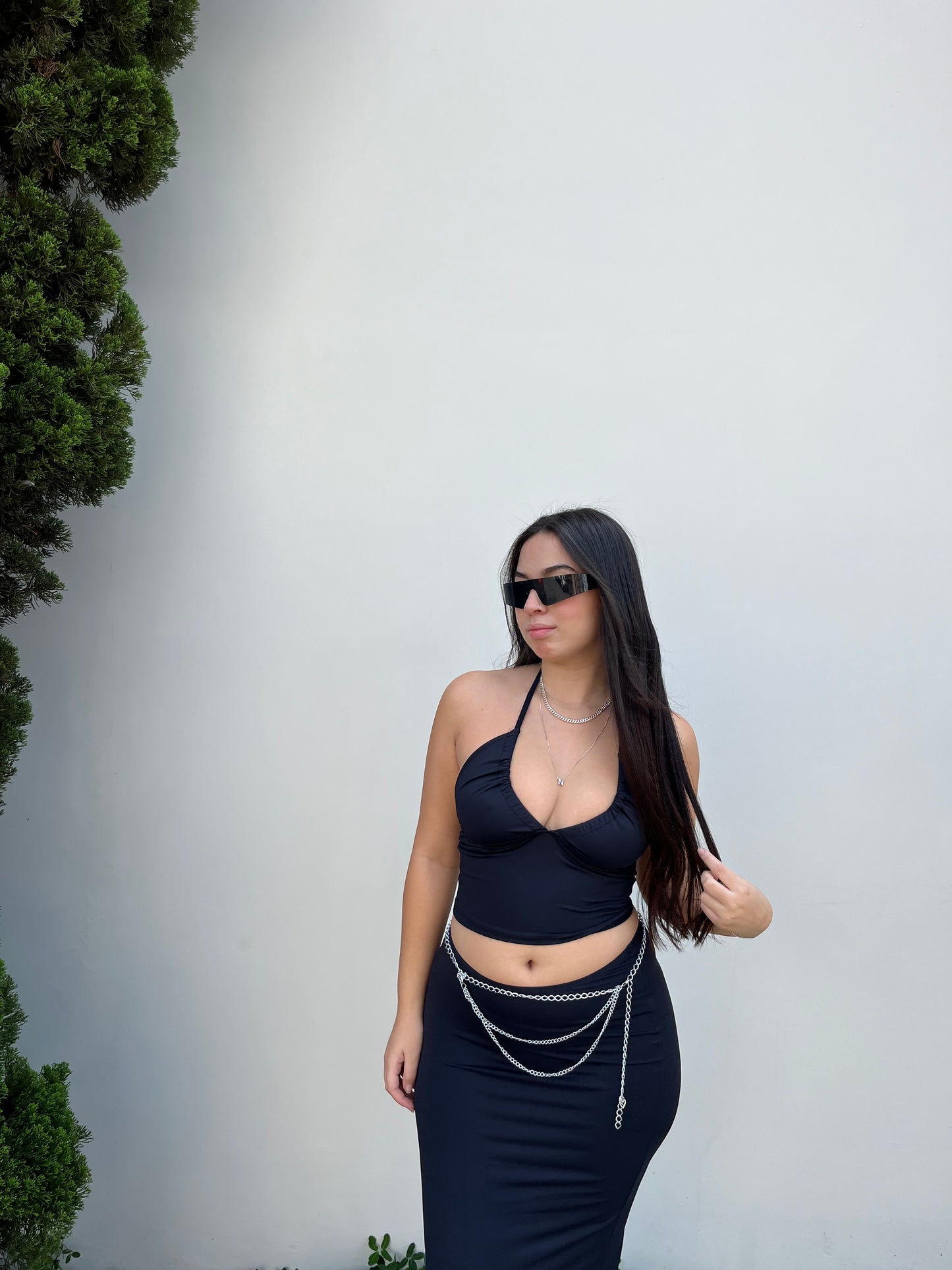 Cropped com decote Marrocos